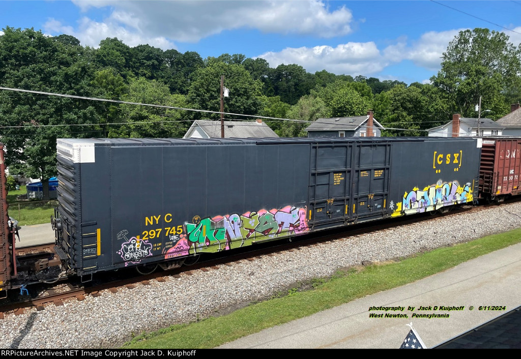 CSX, NYC 297745, West Newton, Pennsylvania. June 6, 2024. 